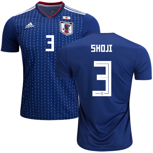 Japan #3 Shoji Home Soccer Country Jersey
